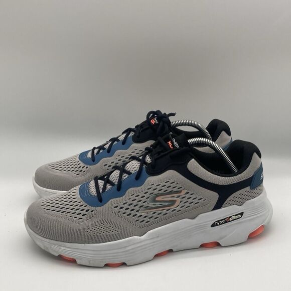 Mens Size 11 Skechers Go Run 7.0 Gray/Black Running Athletic Shoes 220644-GYMT - Picture 4 of 11